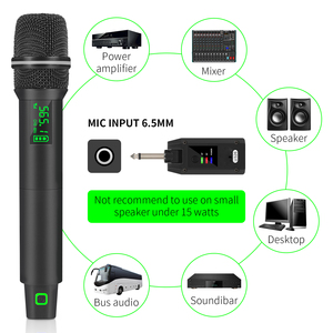 GPUB U326 High Quality Long Range Karaoke Potable <strong>Universal</strong> Mic <strong>Wireless</strong> Microphone <strong>System</strong> - Product Image 6