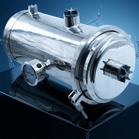 Purificateur d'eau avec tuyau en acier inoxydable 159, ultrafiltre 3000L PP UF, manomètre, système de filtration domestique