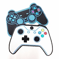 Logo personnalisé couleur chaleur coupe bordure Varsity Anime patchs Baseball lettre fleur pour uniforme vêtement Bomber vestes décoration