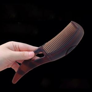 Peigne anti-pelliculaire en plastique, design évidé, peigne énergétique, peigne dégraissant pour cheveux gras, vente en gros d'usine - Product Image 2