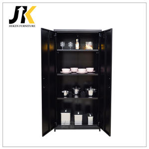 Armoire métallique à 2 portes pour usage domestique, <span class=keywords><strong>casier</strong></span> verrouillable en acier pour vêtements avec barre de suspension pour dortoir du personnel et <span class=keywords><strong>vestiaire</strong></span> de salle de sport - Product Image 4