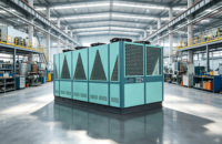 Chiller Sekrup Berpendingin Udara TS 180HP Hemat Energi untuk Industri Pengolahan Plastik
