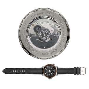 Luxury Titanium Automatic Men <b>Watch</b>, OEM Manufacturer Custom Logo Wrist <b>Mechanical</b> <b>Watch</b> with Free Design Service - Product Image 4