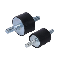 Isolateur de vibrations en caoutchouc personnalisé, type VV, double filetage mâle, fixation par bobine, amortisseur de chocs