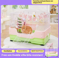Grande cage ménagère pour cochons d'inde hollandais Cage à lapin Villa Cage à urine anti-pulvérisation