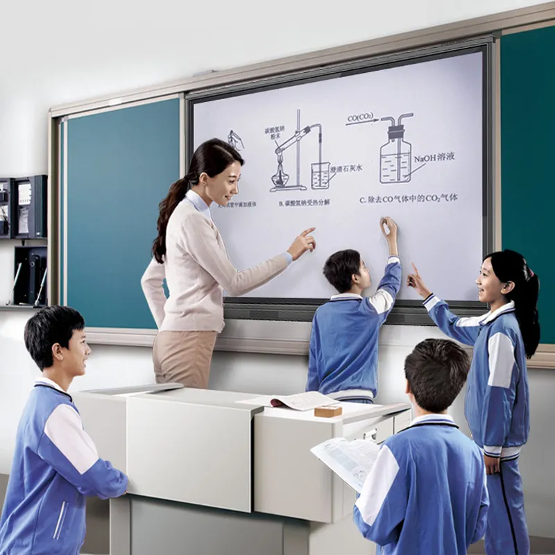 Promethean 대화 형 화이트 보드 75 인치 평면 패널 화면 LCD Promethean 펜 디지털 보드 학교 교육 회의