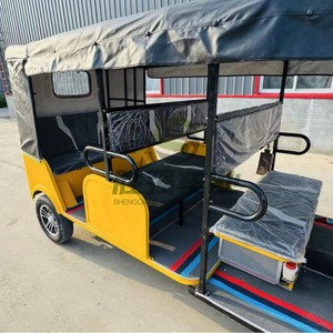 Motociclo <span class=keywords><strong>Elettrico</strong></span> a Tre Ruote con Sidecar, Carrozzeria Chiusa, Motore da 3000 Watt, Quattro File di Sedili per 12 Passeggeri - Product Image 4
