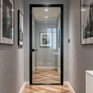 Portes battantes modernes en aluminium et verre pour application extérieure, isolation thermique, garantie 5 ans, certifiées AS2047, style design chinois - Product Image 1