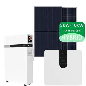 Солнечная панель, комплект системы 5 кВА, солнечная энергия, солнечная система, 10 кВт, домашние солнечные системы, в комплекте с литиевой батареей