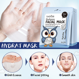Masque facial en feuille SADOER aux extraits de fruits et d'animaux, blanchissant, anti-rides, hydratant, raffermissant et éclaircissant, 25g - Product Image 4