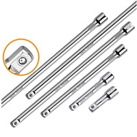 Barre d'extension pour clé à cliquet 1/4" 3/8" 1/2" 50/75/100/125/150/250/300/350mm, jeu de manchons de direction et de bielles longues