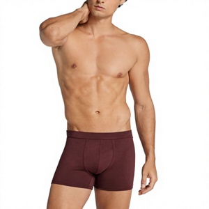 Wholesale Moisture Wicking Quick Dry Men's Breathable <b>Knitted</b> Mid-Rise Boxer Briefs Modern Design Solid <b>Pattern</b> Cotton/Spandex - Product Image 3
