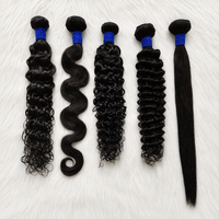 Extensions de cheveux bouclés brésiliens vierges Remy, double épaisseur, lots de cheveux humains, 22-26 pouces, vente en gros