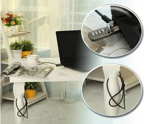 Chapado en cromo 4 combinación Digital para portátil Tablet cuña de bloqueo ranura para Cable de la computadora portátil de bloqueo - Product Image 6