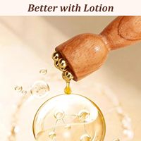 Ensemble d'outils de massage facial en bois de santal avec Gua Sha et 5 perles pour le massage des yeux, du visage, de la tête, la thérapie d'acupression pour le corps