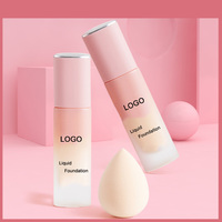 Marque privée fournisseur professionnel fond de teint cosmétique crème délicate eau brillante fond de teint liquide maquillage éclaircissant