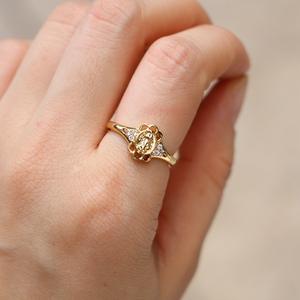 Duyizhao Bague en zircon cubique Notre Dame <span class=keywords><strong>de</strong></span> <span class=keywords><strong>Guadalupe</strong></span> Vierge Marie Bijoux religieux Bague en or pour femmes Bijoux - Product Image 3