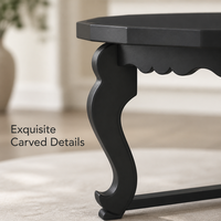 Table d'appoint octogonale en bois, style minimaliste, avec pieds courbés sculptés, meuble d'appoint pour salon et chambre, décoration intérieure Guangdong