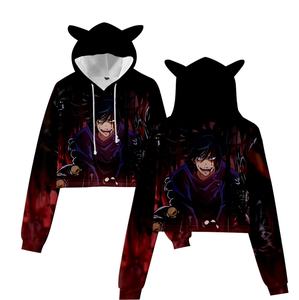 Custom Men Hoodies Hooded Cat Ears Sexy Cute Polyester Cotton Casual Hip Hop <strong>Jujutsu</strong> <strong>Kaisen</strong> Demon Streetwear <strong>Hoodie</strong> Sweatshirts - Product Image 5