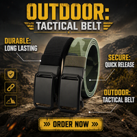 Ceinture tactique en nylon réglable de la marque Elapid, ceinture tactique à boucle automatique en métal, ceinture tactique d'entraînement pour hommes