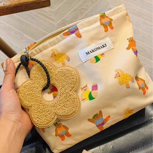 Estuche de Maquillaje de Algodón con Logotipo Personalizado, Juego de Bolsas de Cosméticos, Bolsa de Aseo Tipo Caramelo, Bolsas de Aseo de Viaje para Mujeres, Niñas y Damas - Product Image 1