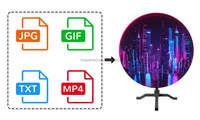 Écran vidéo LED sphérique 3D à 360 degrés pour intérieur, résolution 1080P, HDR10, garantie de 3 ans, stock d'usine