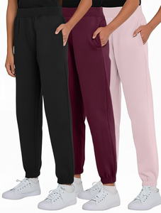 Pantalon de jogging pour femme, taille élastique, poches latérales, longueur intégrale, décontracté, pour la course à pied, le yoga, pantalon de survêtement - Product Image 1