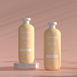 Botella de champú de plástico de lujo de 500ml Botella de plástico ecológica de champú azul Rosa <span class=keywords><strong>rojo</strong></span> - Product Image 3