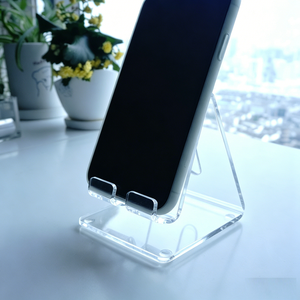 Soporte para Teléfono Móvil de Acrílico Transparente, Impermeable, con Servicio de Logotipo Personalizado para el Hogar y la Oficina - Product Image 2