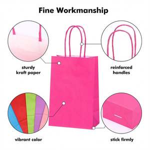 KM Color Printing Children's Kraft Paper <b>Gift</b> <b>Bag</b> Primary School <b>Gift</b> Hand-held Paper <b>Bag</b> Kindergarten Souvenir <b>Bag</b> - Product Image 5