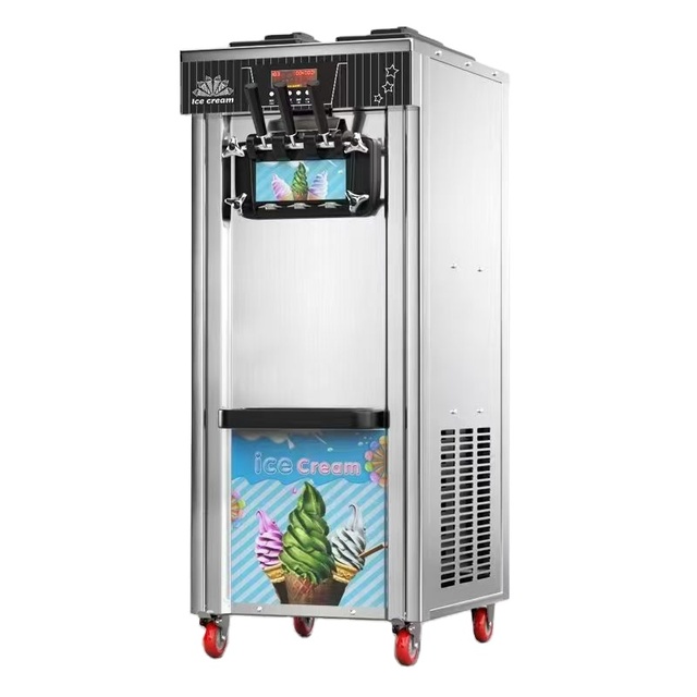 Commercial Ice Cream Machine 20 Liters Automatic Soft Coffee Machine with Hourly Capacity, with Freezing Function