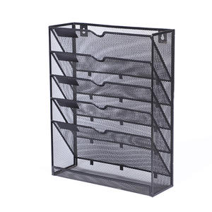 Meilleures ventes, vente chaude, bac à lettres empilable à 5 niveaux, organisateur de bureau en métal à mailles métalliques, pliable, bacs de classement pour papier A4 - Product Image 4