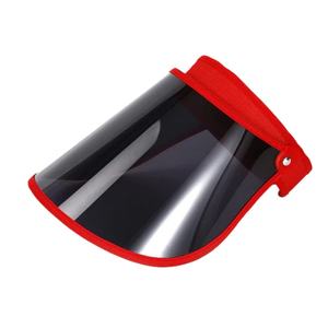 หมวกกันแดดสีดำโปร่งใสพร้อมแผ่นปิดหน้าพลาสติกกันน้ำมันและกันฝนสำหรับการปั่นจักรยานและกิจกรรมกลางแจ้ง - Product Image 6