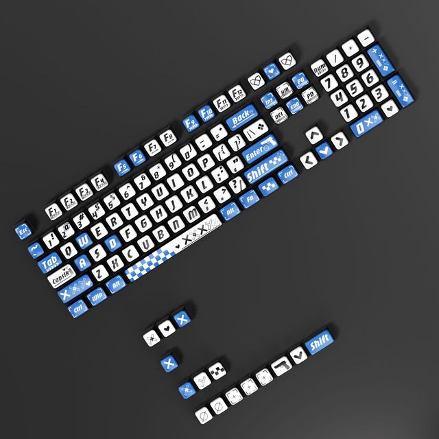 Translucent PBT Dye Sublimation Keycap Set OEM Profile Universal Keycaps for MX Mechanical Keyboard