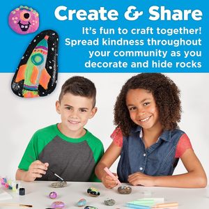 Kit de peinture créative pour enfants, peinture non toxique qui brille dans le noir, parfait pour la peinture sur roche, artisanat, cadeaux créatifs, jouet pour enfants - Product Image 6