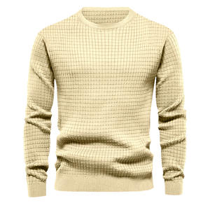 2024 autunno e inverno nuovo <span class=keywords><strong>maglione</strong></span> girocollo di lana spessa da <span class=keywords><strong>uomo</strong></span> <span class=keywords><strong>maglione</strong></span> Casual <span class=keywords><strong>Slim</strong></span> tinta unita - Product Image 5