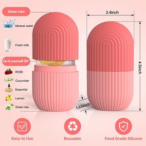 Moule à glace en silicone de qualité alimentaire avec logo personnalisé, rouleaux de glace pour le visage, rouleau de glace pour les yeux, le cou, les outils de soin de la peau, moule réutilisable - Product Image 4
