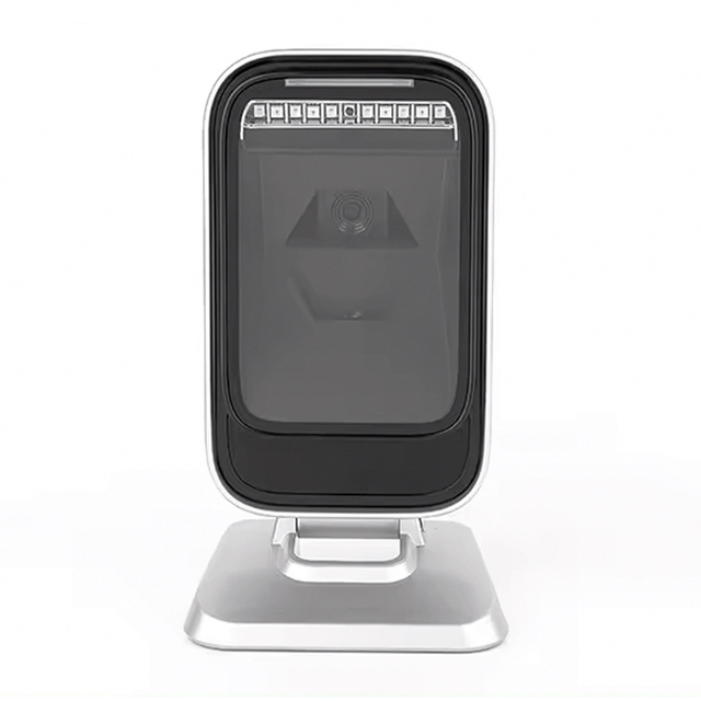 AK-9208H Wireless Desktop Scanner Vertical QR 1D Barcode Reader USB COM Interface Android 2D Omnidirectional Automatic Stock