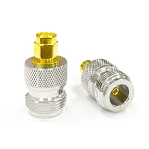 1pc N female jack switch SMA male plug RF Coax Adapter convertor Straight Nickelplated NEW wholesale