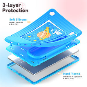 เคสแท็บเล็ตแบบแข็งมีขาตั้งปกป้องเต็มรูปแบบ3ชั้นสำหรับ Samsung A11 <span class=keywords><strong>Plus</strong></span> A9 S11เบาเป็นพิเศษ - Product Image 3