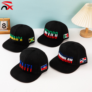 <span class=keywords><strong>Casquette</strong></span> de baseball confortable en polyester style hip-hop brodée avec logo personnalisé, drapeaux des pays de la <span class=keywords><strong>Colombie</strong></span> et du Honduras, pour les fans de football - Product Image 2