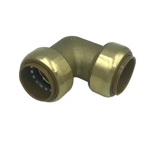 Full Series 28mm brass push to connect fitting 90 degree elbow