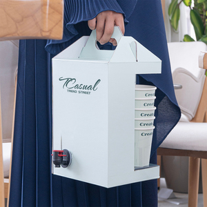 <span class=keywords><strong>Carafe</strong></span> de serveur de boissons personnalisée à emporter 1l/3l/5l/10l/20l boîte à café jetable de 96 oz avec tasse isolée à emporter récipient à café - Product Image 5