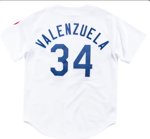 Vente en gros de maillots de baseball cousus de haute qualité Angeles Retro Jersey #34 Fernando <span class=keywords><strong>Valenzuela</strong></span> Tailles S-3XL Grandes Tailles Respirant - Product Image 4