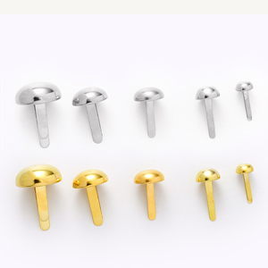 Gran oferta, nuevo remache de Metal, forma de cúpula, pies, pies, pequeño bolso de Metal redondo, pies, remaches, tachuelas para prendas de cuero - Product Image 2