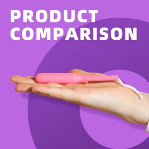 Hochwertige Bio-Baumwoll-<span class=keywords><strong>Tampons</strong></span> Kundenspezifischer Großhandel Leichter Fluss 100% Biologisch Abbaubar mit Applikator Tampon-Box Lieferant - Product Image 2