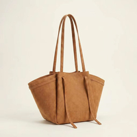 Source Design Premier Cabas en Daim Femme Grande Capacité Vintage Sac Ordinateur Sac à Main Pour Femme Voyage