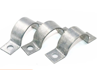 Collier de serrage en U à double trou en acier inoxydable 304 pour conduite électrique, raccords de tuyauterie métallique, boulons, garantie 3 ans, OEM/ODM