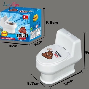 Cadeaux et jouets créatifs unisexes en plastique pour le poisson d'avril : petite toilette à jet d'eau pour farces et tours - Product Image 5