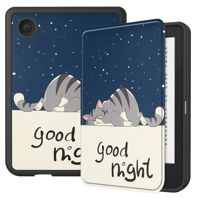 2022 New E-reader Book Cover for Kobo Clara 2E case Soft TPU Magnetic Sleep/ Wake Function Hoes 6 Inch Cover